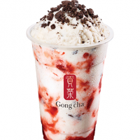 딸기 얼그레이 쿠키 스무디